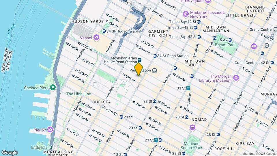 304 W 30th St Mapa y Detalles de la Ubicación
