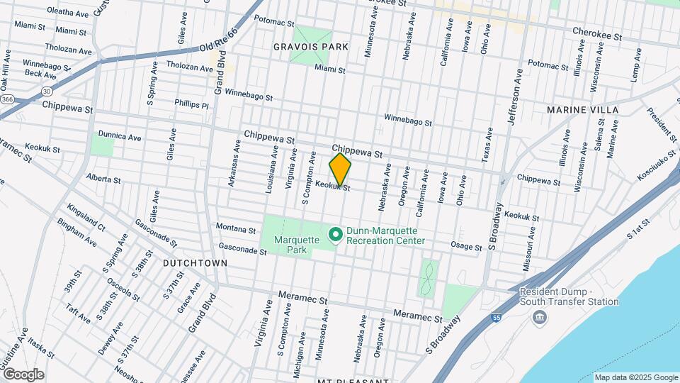 3106 Keokuk St Mapa y Detalles de la Ubicación