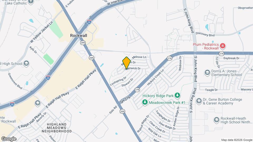 1451 Glenwick Dr Mapa y Detalles de la Ubicación