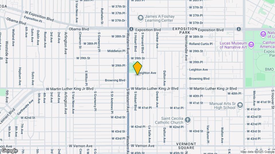 3962 1/4 S Hobart Blvd Map and Location Details