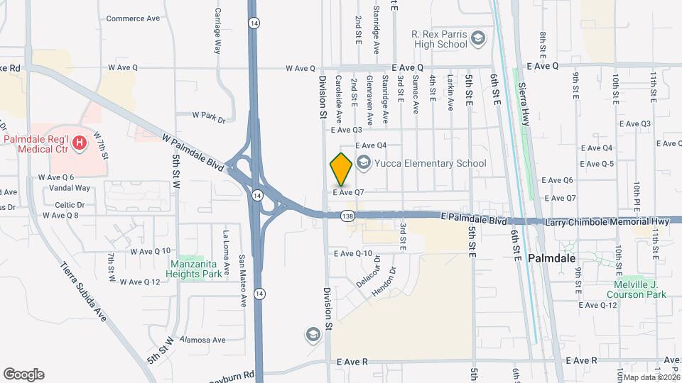 120 E Ave Q7 Map and Location Details