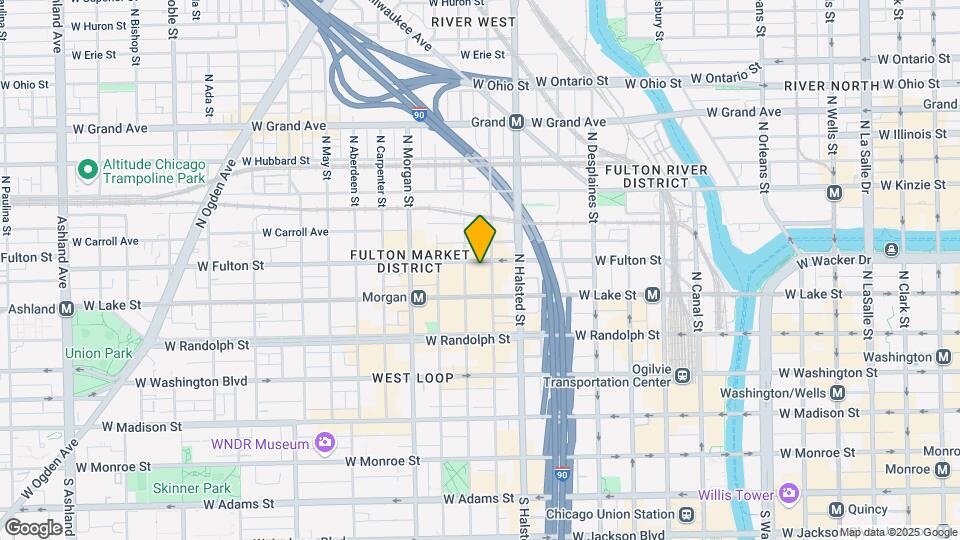 833-45 W. Fulton Mkt. Mapa y Detalles de la Ubicación