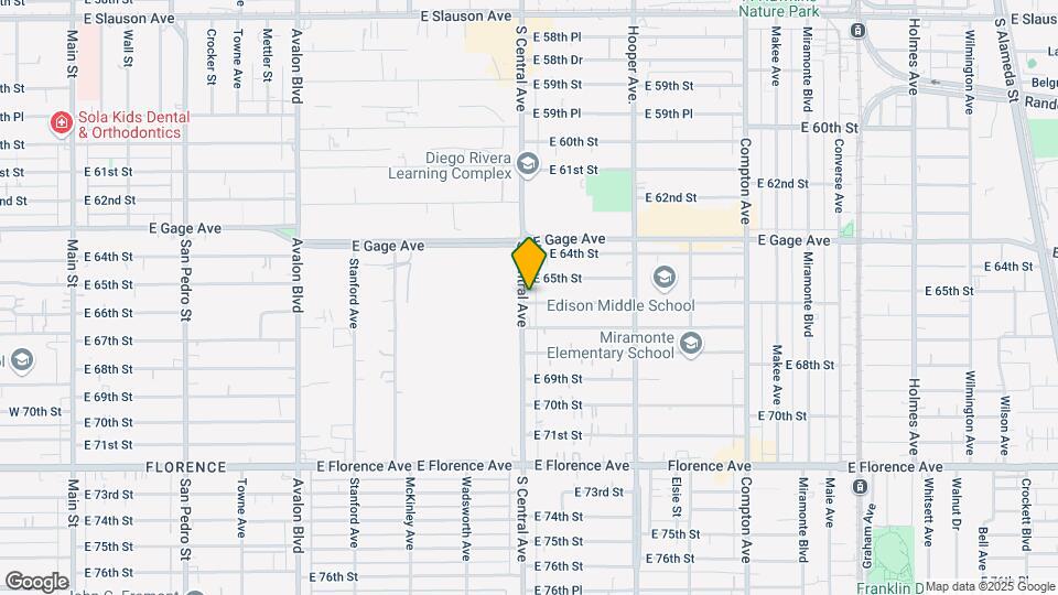 6524 S Central Ave Map and Location Details