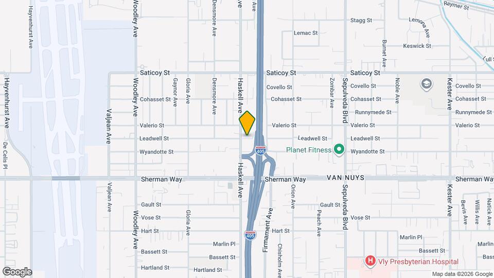 15632 Leadwell St, Unit 13 Mapa y Detalles de la Ubicación
