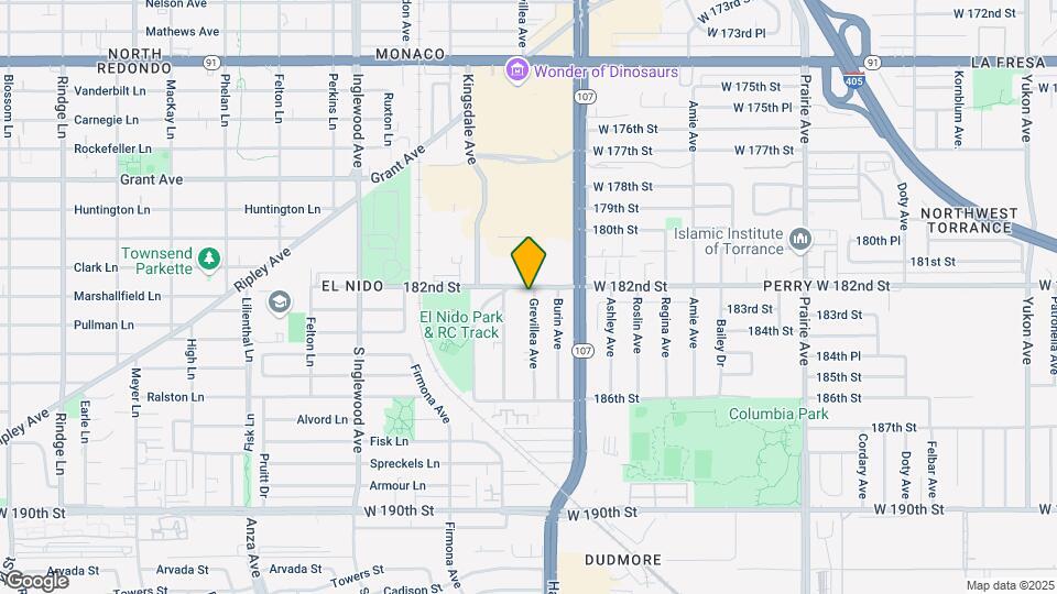18205 Grevillea Ave Map and Location Details