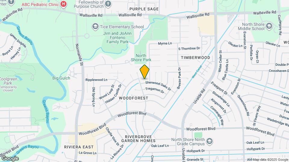 13111 Sherwood Oaks Dr Map and Location Details