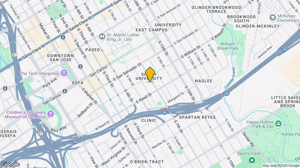 545 S 7th St Map and Location Details