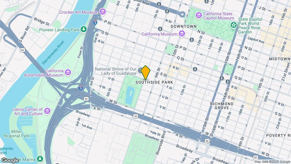 800 T St Mapa y Detalles de la Ubicación