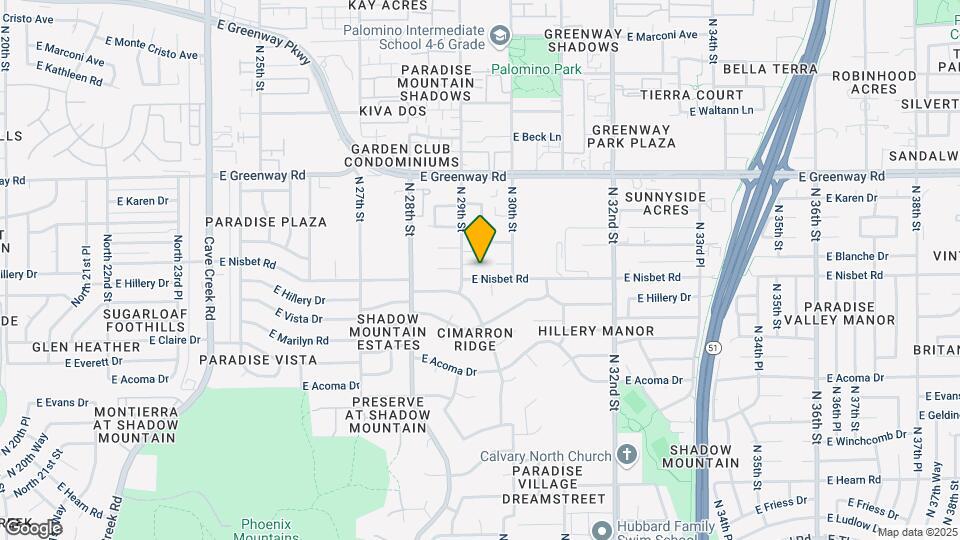 2917 E Nisbet Ct Map and Location Details