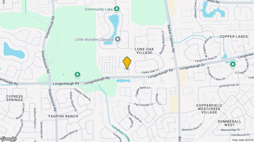 18206 Canary Bluff Ln Mapa y Detalles de la Ubicación