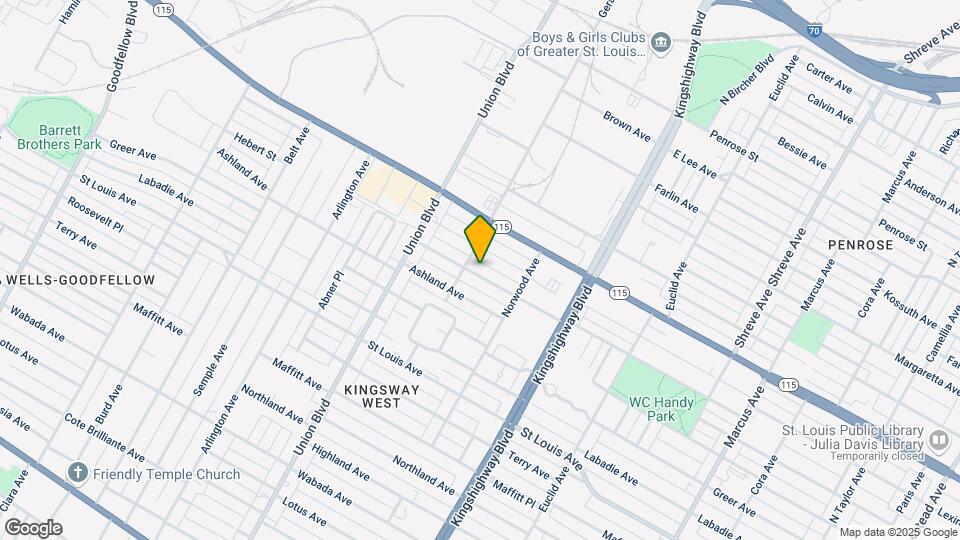 5153 Lexington Ave Map and Location Details