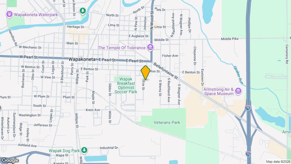 416 Erie St Map and Location Details