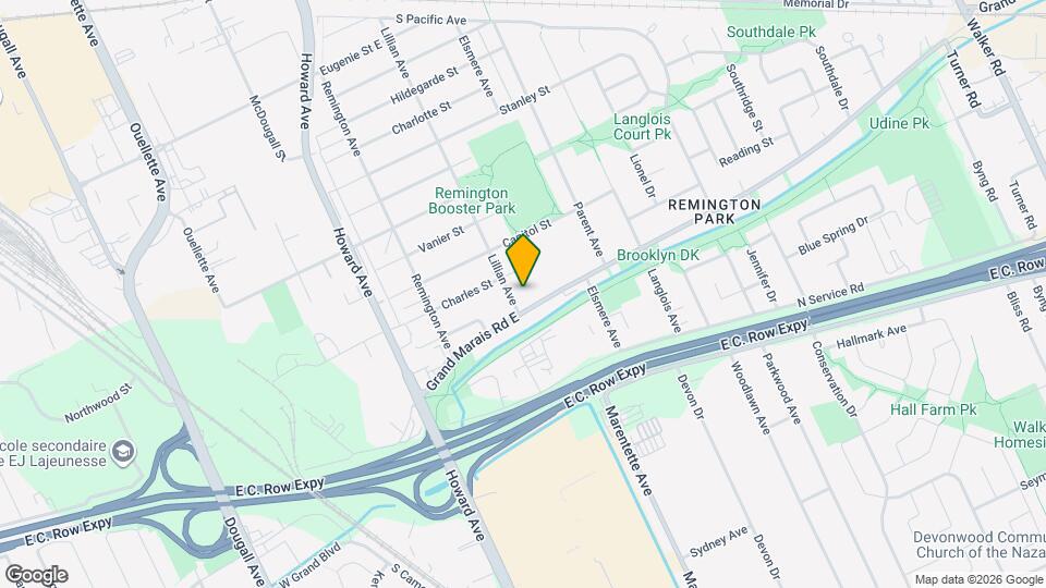 720 Grand Marais Rd E Map and Location Details