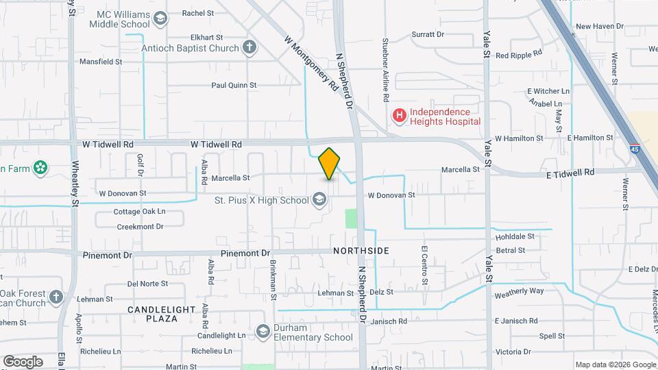 754 W Donovan St Map and Location Details