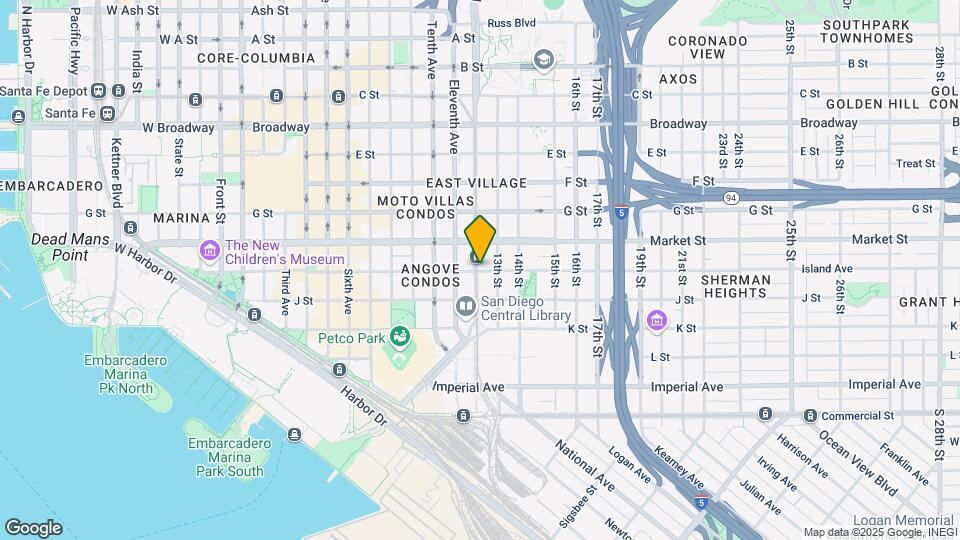 1225 Island Ave Map and Location Details