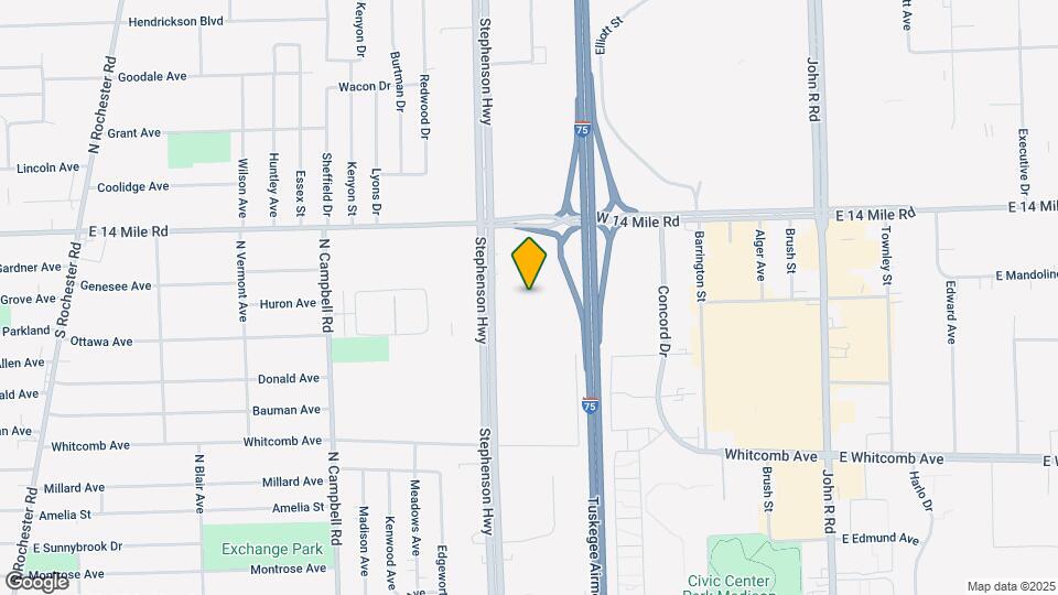 Furnished Studio-Detroit - Madison Heights Map and Location Details