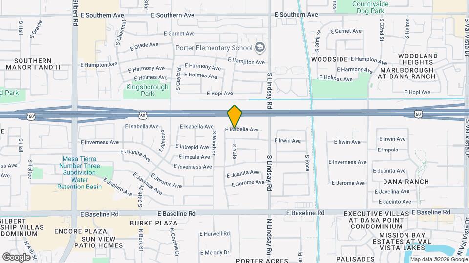 2641 E Isabella Ave Map and Location Details