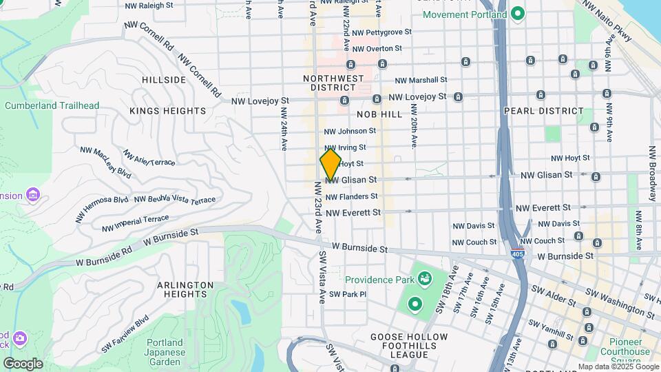 2254 NW Glisan St Map and Location Details