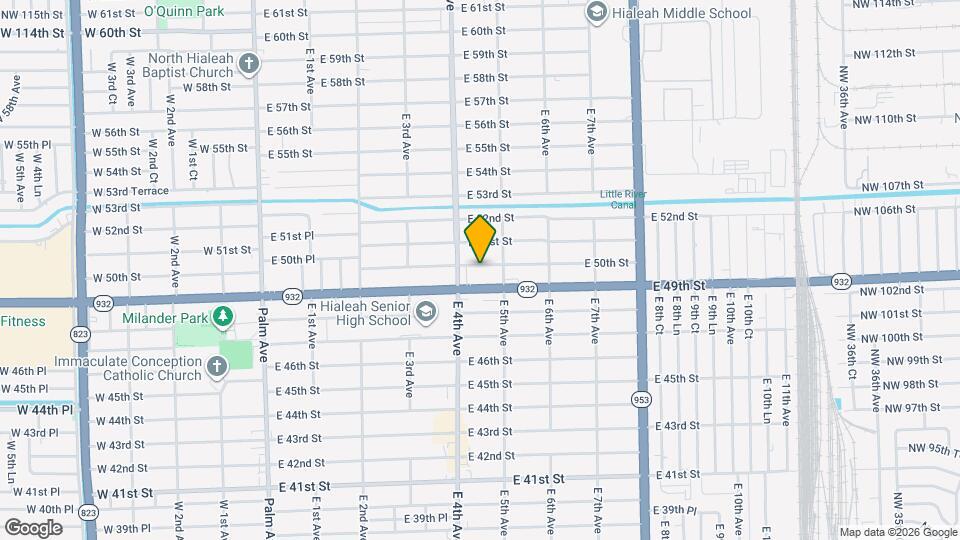 464 E 50th St Map and Location Details