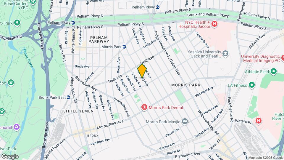 1923 Paulding Ave Map and Location Details