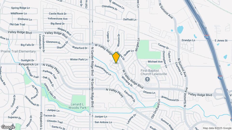 1400 W Valley Ridge Blvd Map and Location Details