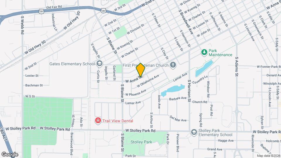 2419 W Anna St Map and Location Details