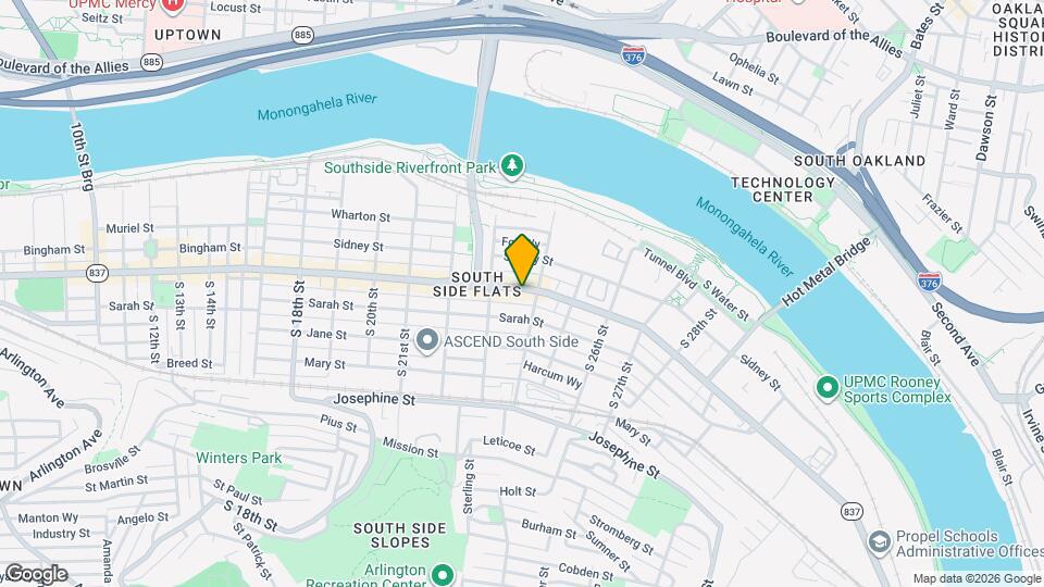 2328-2 E Carson St, Unit 2328 E Carson 2nd Floor Map and Location Details