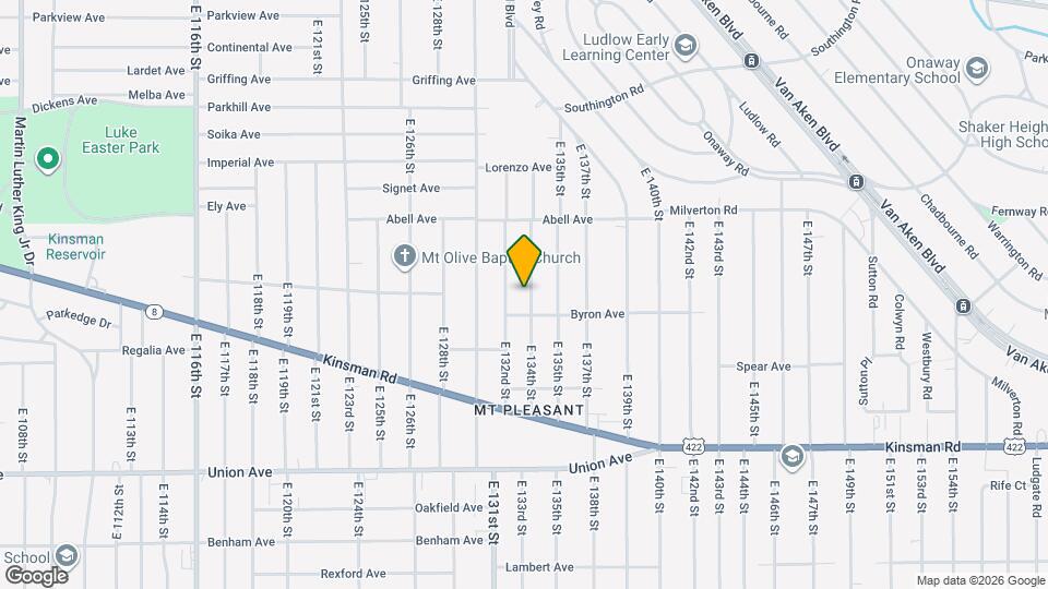 3310 E 134th St Map and Location Details