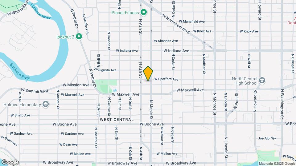 1608 W Mission Ave, Unit A Map and Location Details