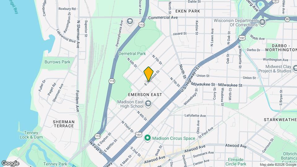 2337 E Johnson St, Unit 2 Map and Location Details