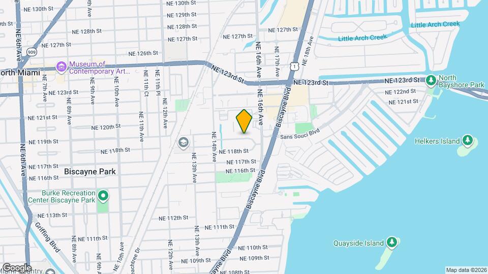 1523 NE 118th Terrace Map and Location Details