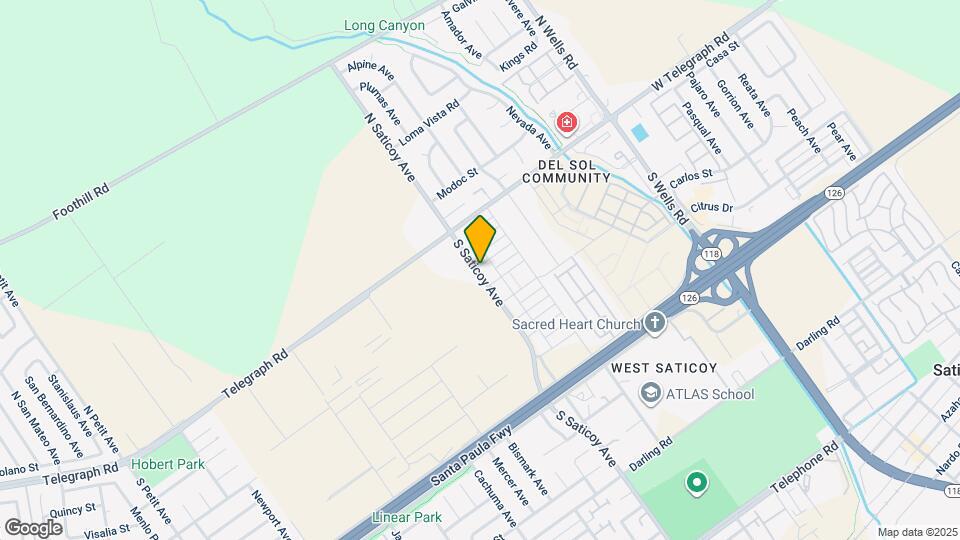 276 S Saticoy Ave Map and Location Details