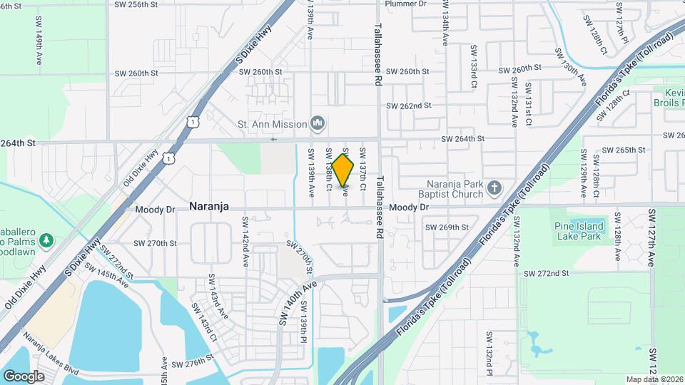 26700 SW 138th Ave Mapa y Detalles de la Ubicación