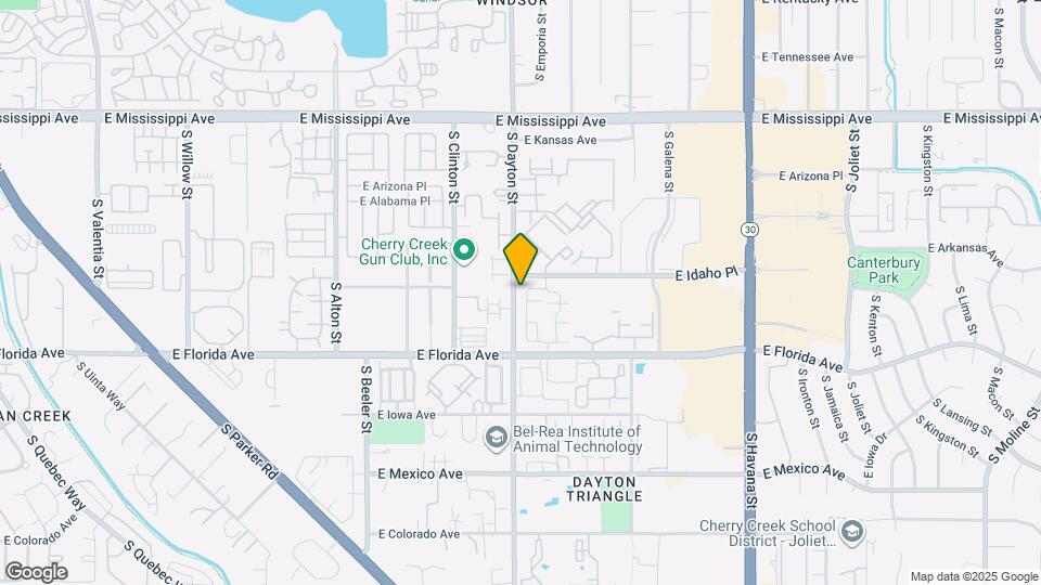 1381 S Dayton Ct Map and Location Details