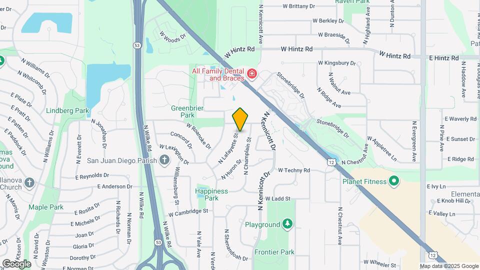 2407 N Lafayette St Map and Location Details