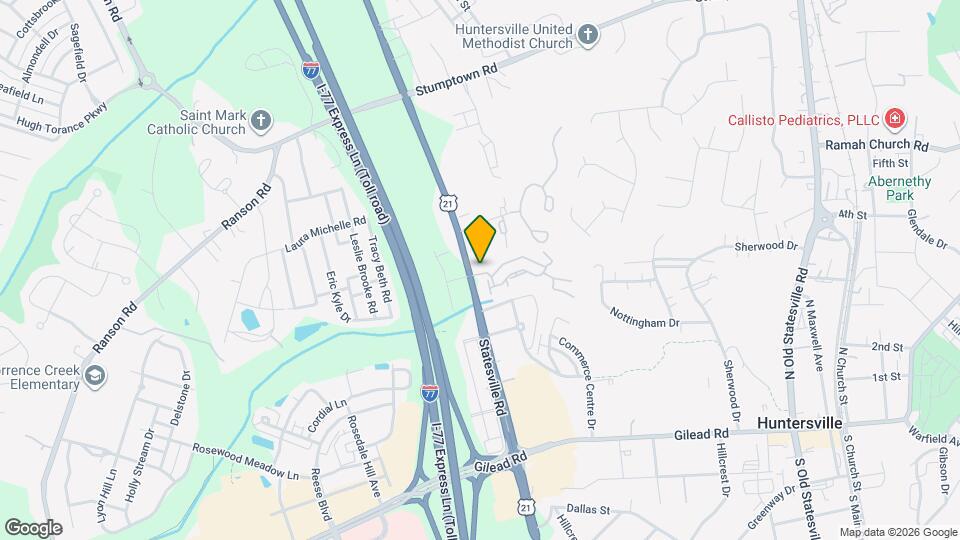 Huntersville Commons Apts Map and Location Details