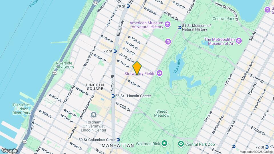 47 W 70th St Map and Location Details