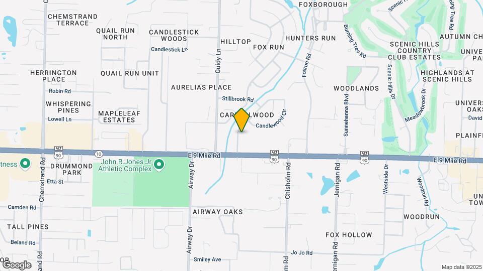 9606 Pickwood Dr Map and Location Details