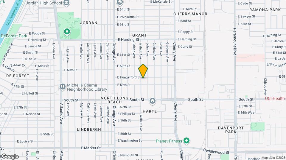 5916 Walnut Ave Map and Location Details