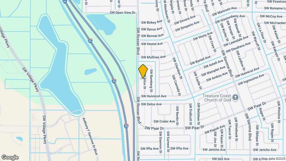 4012 SW Alice St Map and Location Details