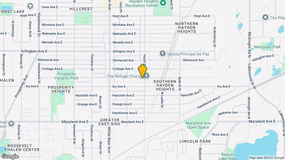 1341 Hazel St N Map and Location Details