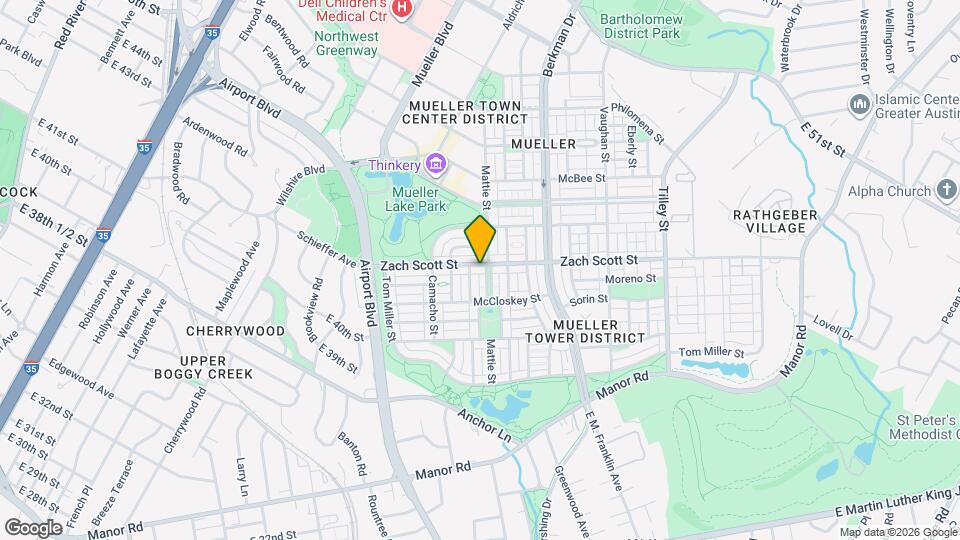 2117 Zach Scott St Map and Location Details