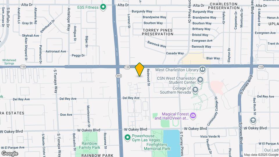6727 W Charleston Blvd Mapa y Detalles de la Ubicación