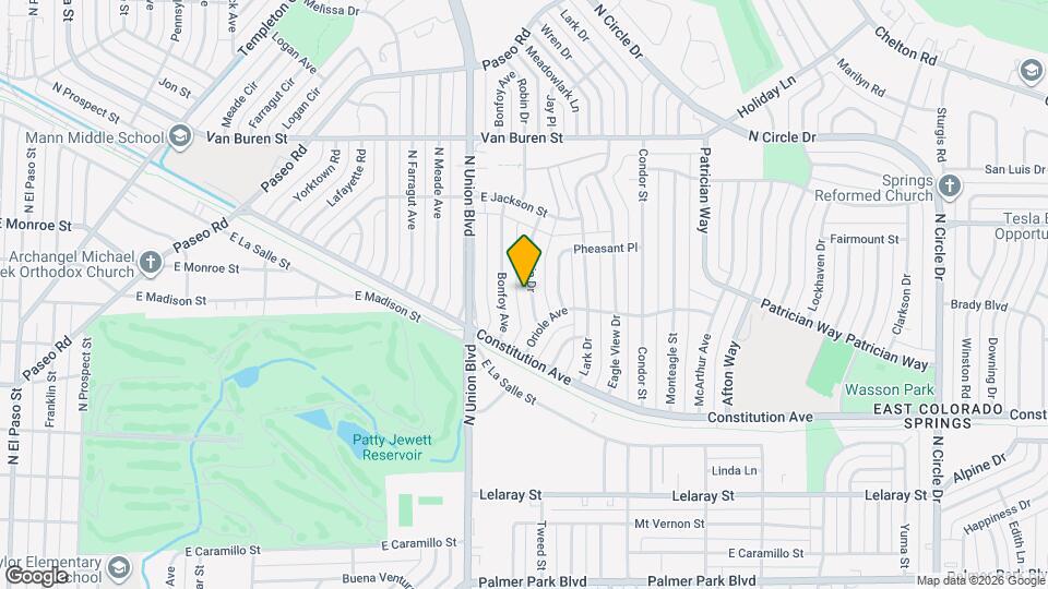 2140 Robin Dr Map and Location Details