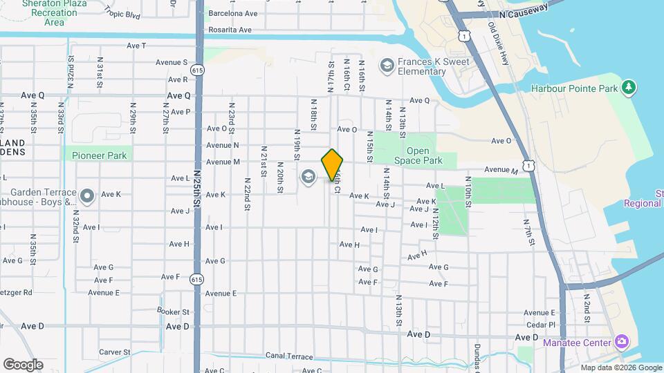 1208 N 17th St Mapa y Detalles de la Ubicación