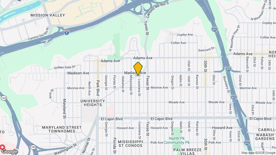 4574 Louisiana St Map and Location Details