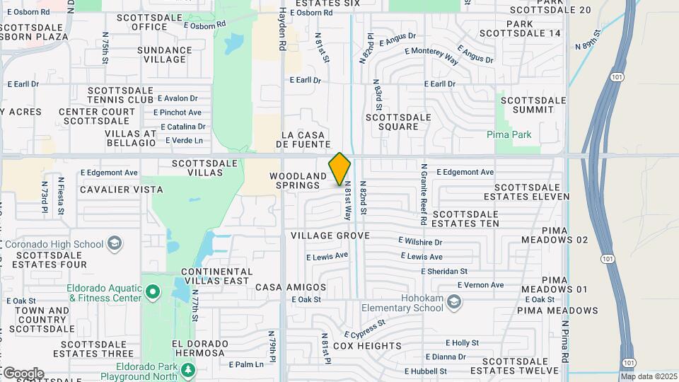 8110 E Windsor Ave Mapa y Detalles de la Ubicación