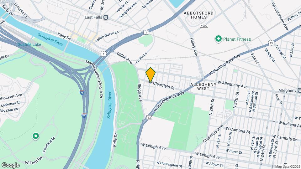 3416 W Clearfield St, Unit #2 Map and Location Details