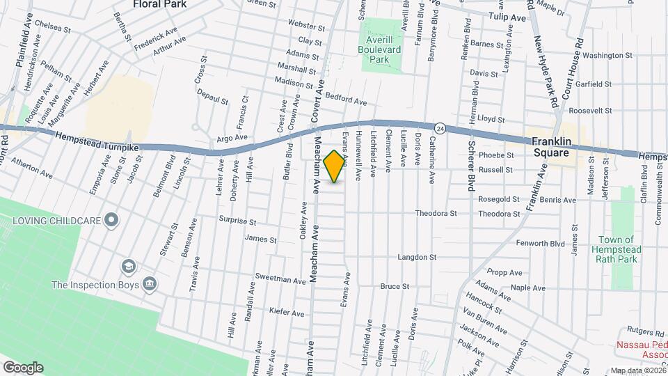 1318 Post Ave Map and Location Details