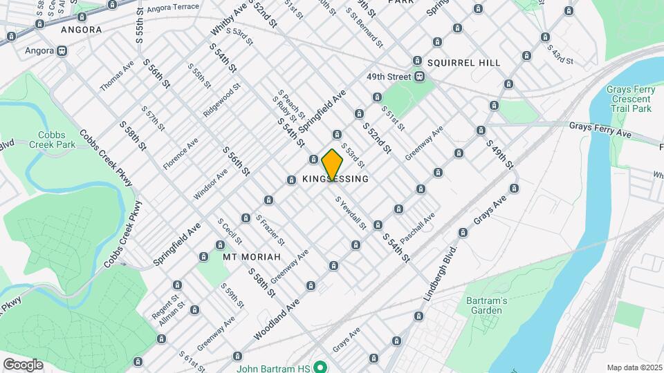 5410 Kingsessing Ave Map and Location Details